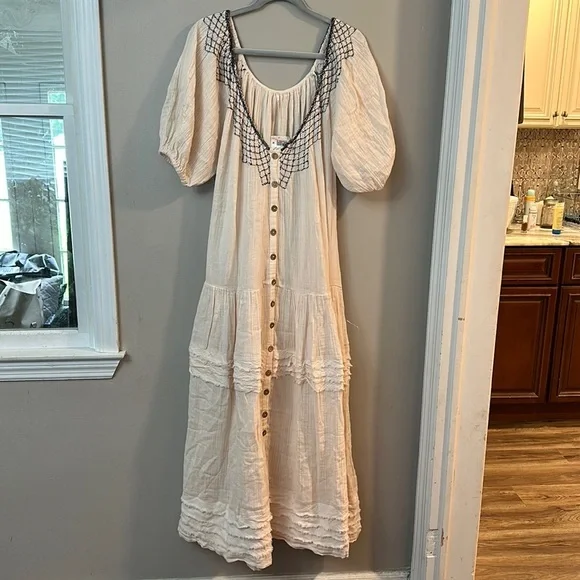 NWT Free People Sunday Stroll Maxi Dress